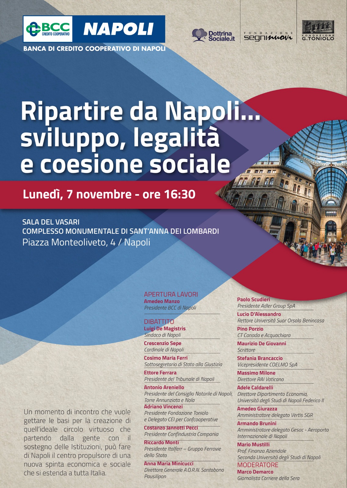 Ripartire da Napoli: il Forum della BCC